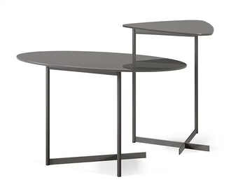 PAT - Crystal and steel side table by Cattelan Italia - view 2